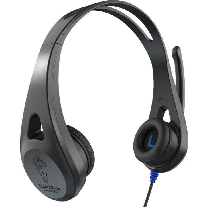 ThinkWrite TW110 ERGO Headset, Comfortable Lightweight On-ear Binaural Headset for Office and Student Use