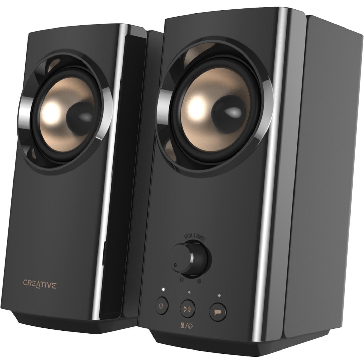 Creative 51MF1705AA000 T60 Speaker System, Wireless 2.0 Speaker with 30W RMS Output Power, BT 5.0 Retail