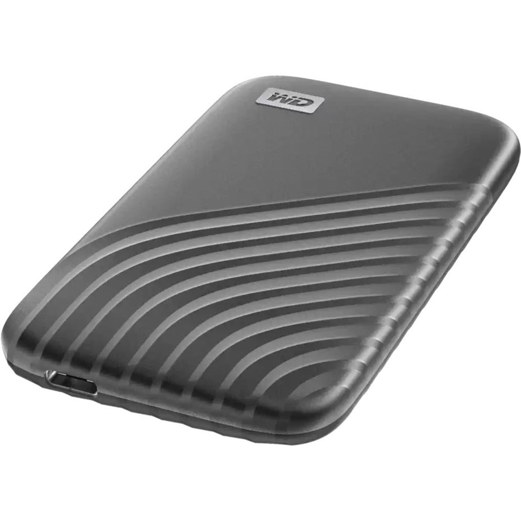 WD My Passport WDBAGF0040BGY-WESN Solid State Drive, 4TB, USB-C, Gray