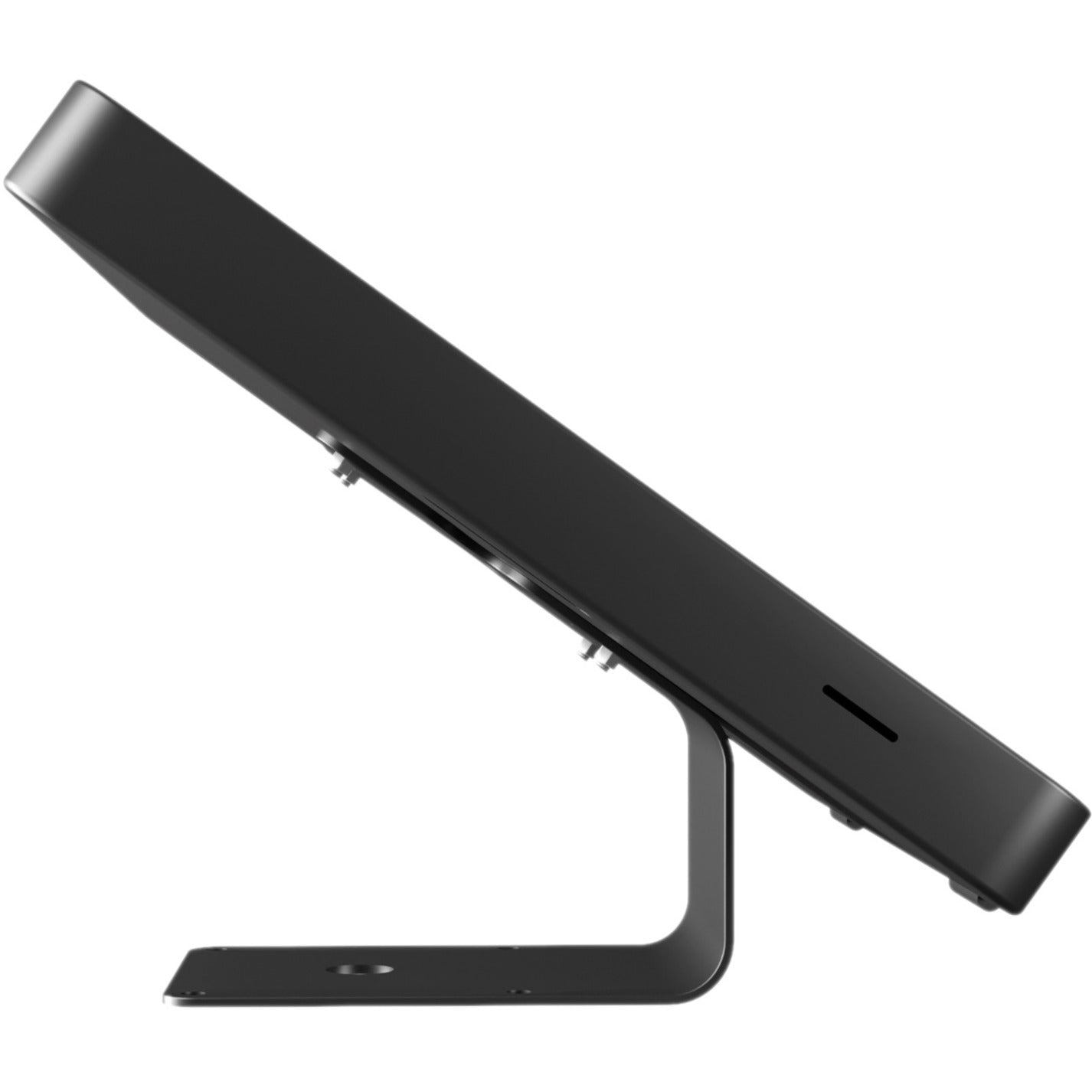 CTA Digital PAD-CURVEB Curved Stand & Wall Mount with Paragon Enclosures Black, Key Lock, Cable Management