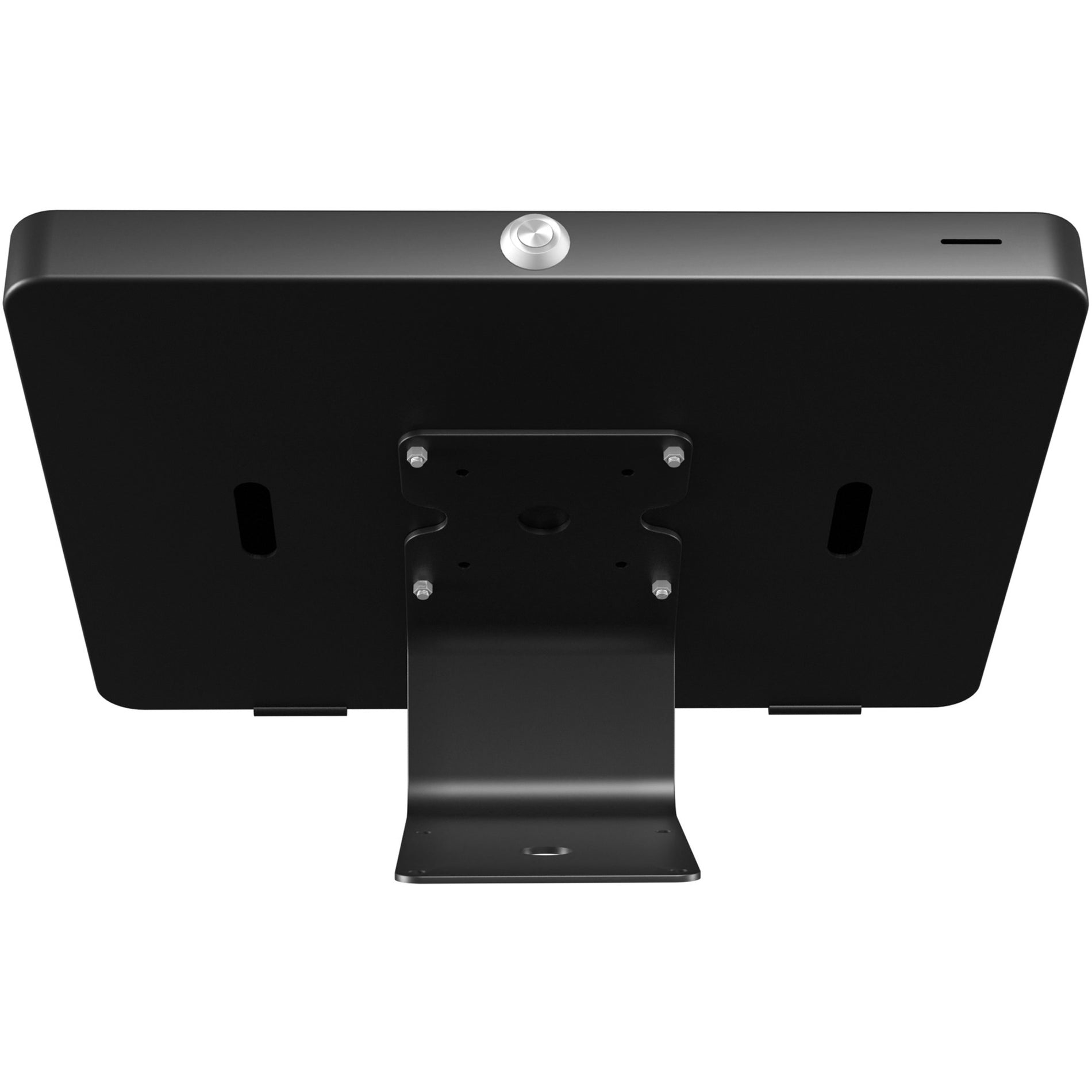 CTA Digital PAD-CURVEB Curved Stand & Wall Mount with Paragon Enclosures Black, Key Lock, Cable Management