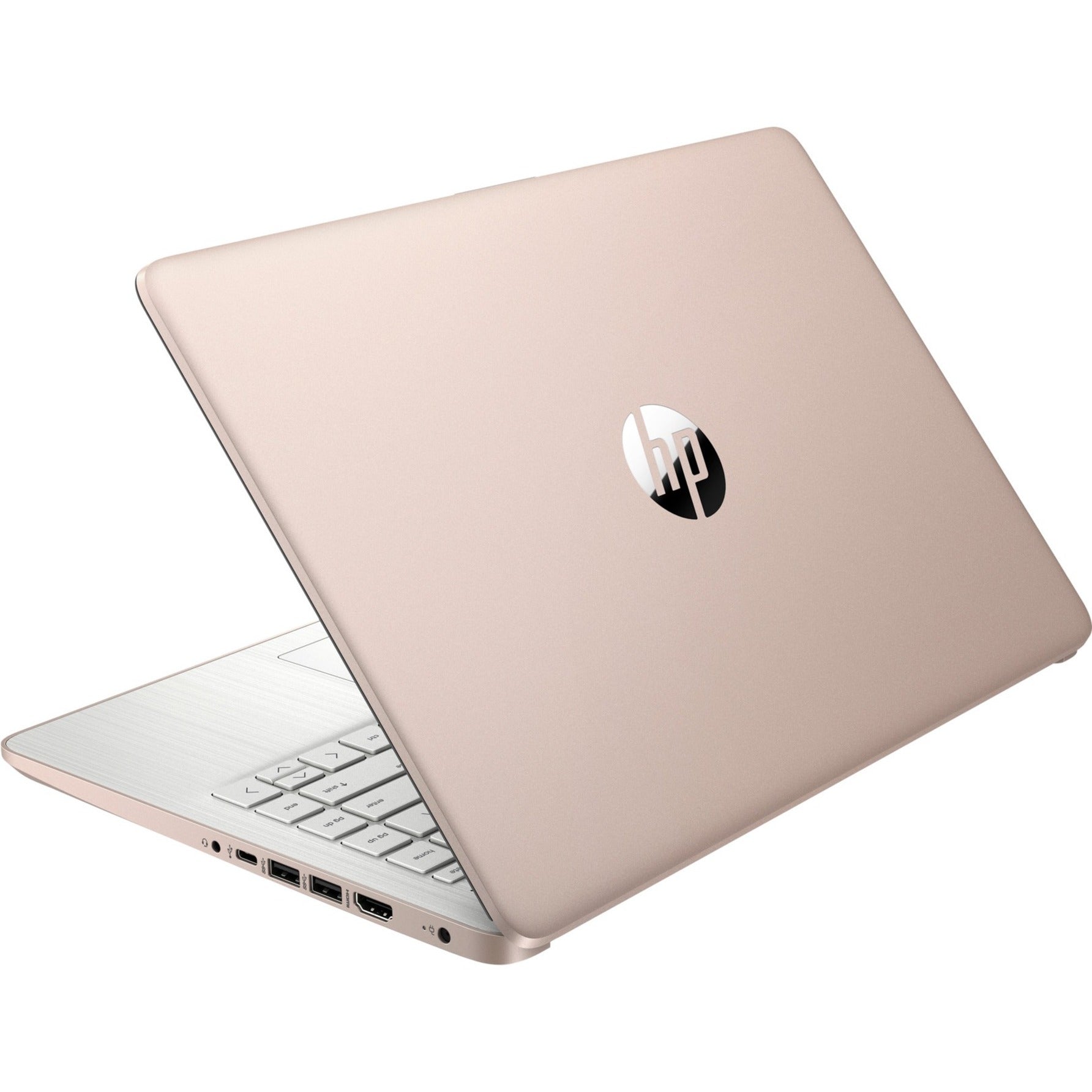 HP Laptop 14-dq0030nr 14" Notebook, HD, Intel Celeron N4020, 4GB RAM, 64GB Flash Memory, Pale Rose Gold, Natural Silver