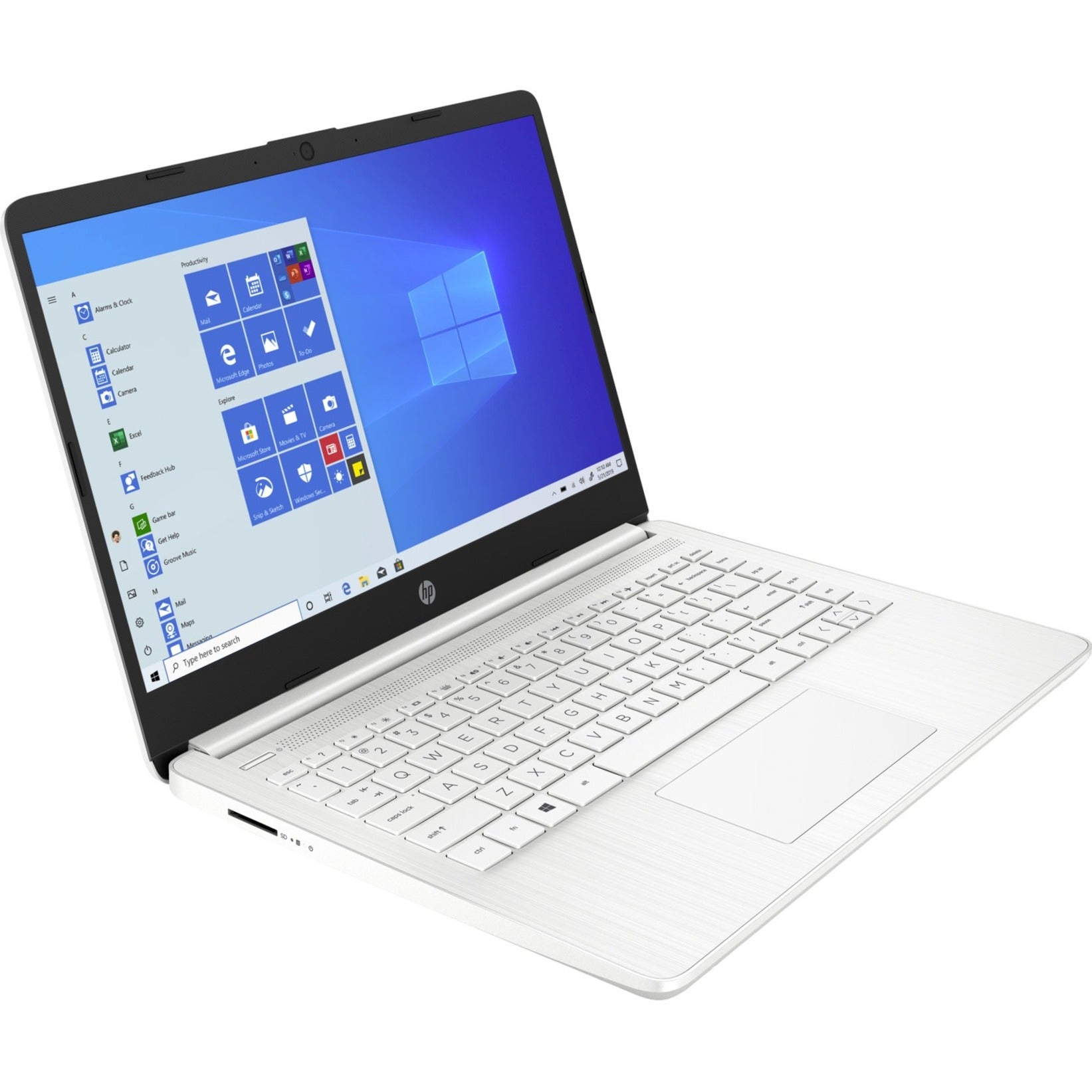 HP Laptop 14-dq0040nr 14 Notebook, HD, Intel Celeron N4020, 4GB RAM, 64GB Flash Memory, Snow Flake White