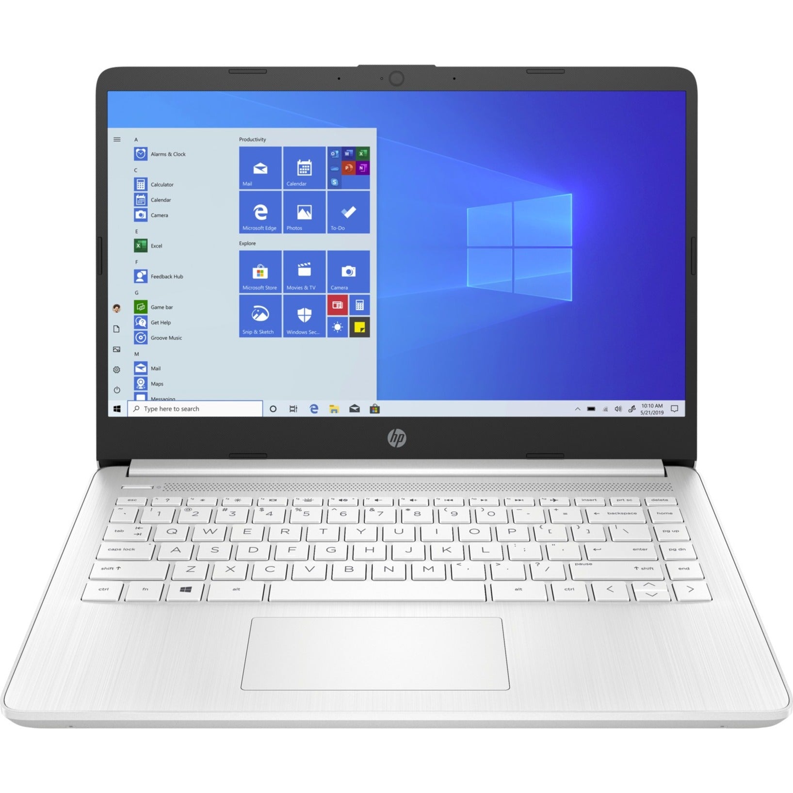 HP Laptop 14-dq0040nr 14" Notebook, HD, Intel Celeron N4020, 4GB RAM, 64GB Flash Memory, Snow Flake White