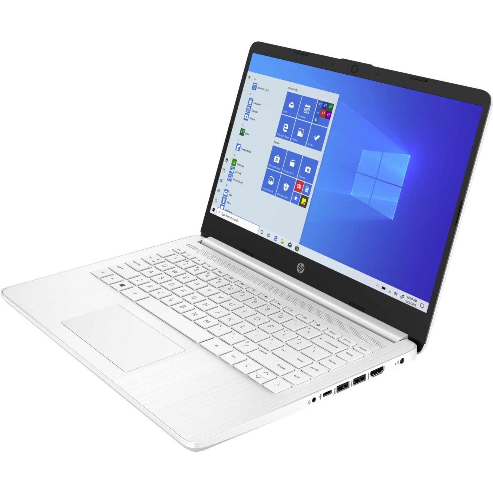 HP Laptop 14-dq0040nr 14" Notebook, HD, Intel Celeron N4020, 4GB RAM, 64GB Flash Memory, Snow Flake White