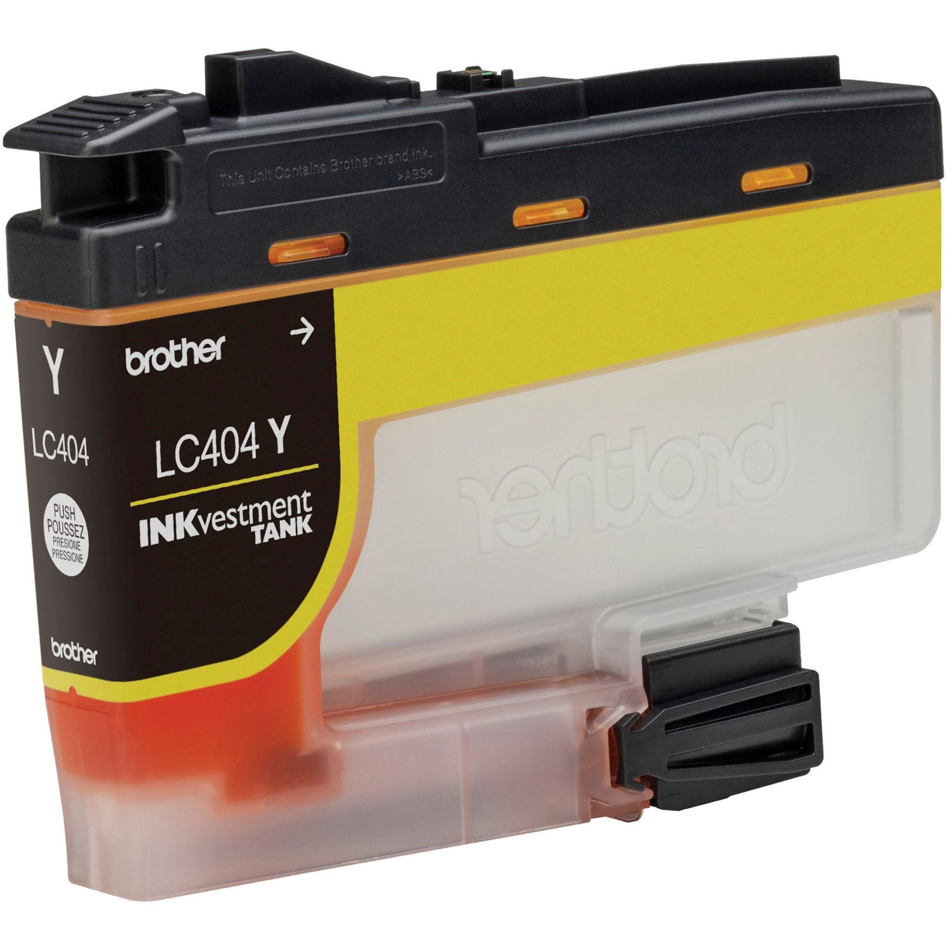 Brother LC404YS LC404Y INKvestment Tank Ink Cartridge, Yellow, 750 Pages