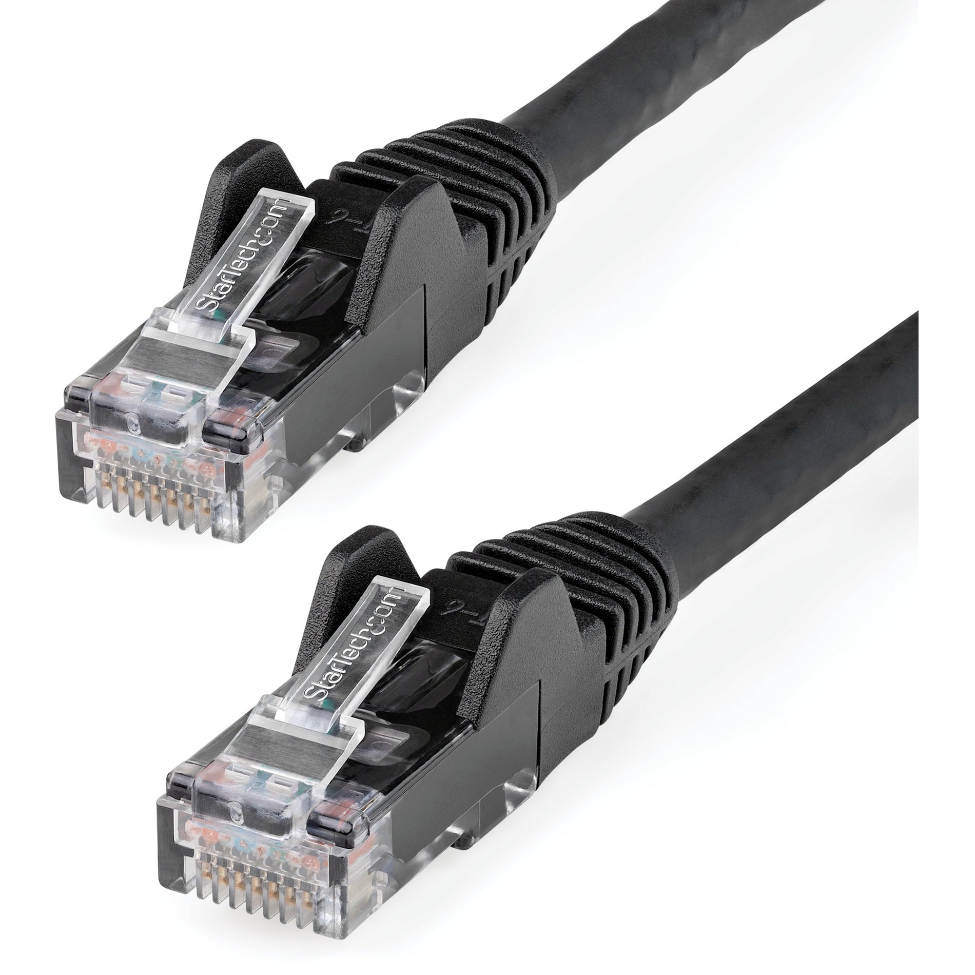 StarTech.com N6LPATCH7BK Cat.6 Patch Network Cable, 7 ft, Strain Relief, Snagless, 10 Gbit/s