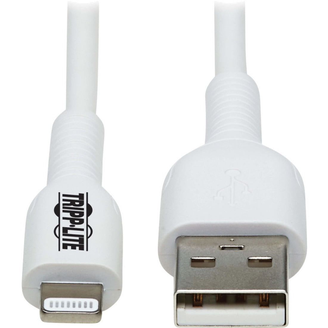 Tripp Lite Safe-IT M100AB-03M-WH Sync/Charge Lightning/USB Data Transfer Cable, 9.84 ft, White
