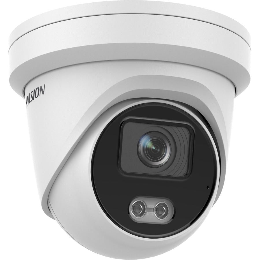 Hikvision DS-2CD2347G2-LU 2.8MM 4 MP ColorVu Fixed Turret Network Camera, Indoor/Outdoor, 98.43 ft Night Vision