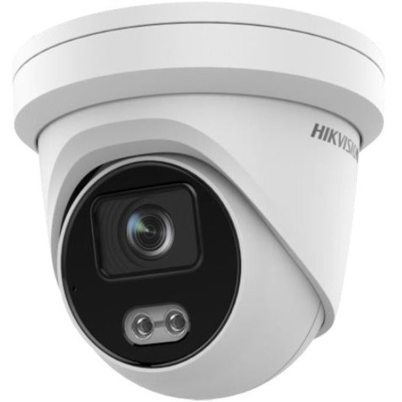 Hikvision DS-2CD2347G2-LU 2.8MM 4 MP ColorVu Fixed Turret Network Camera, Indoor/Outdoor, 98.43 ft Night Vision