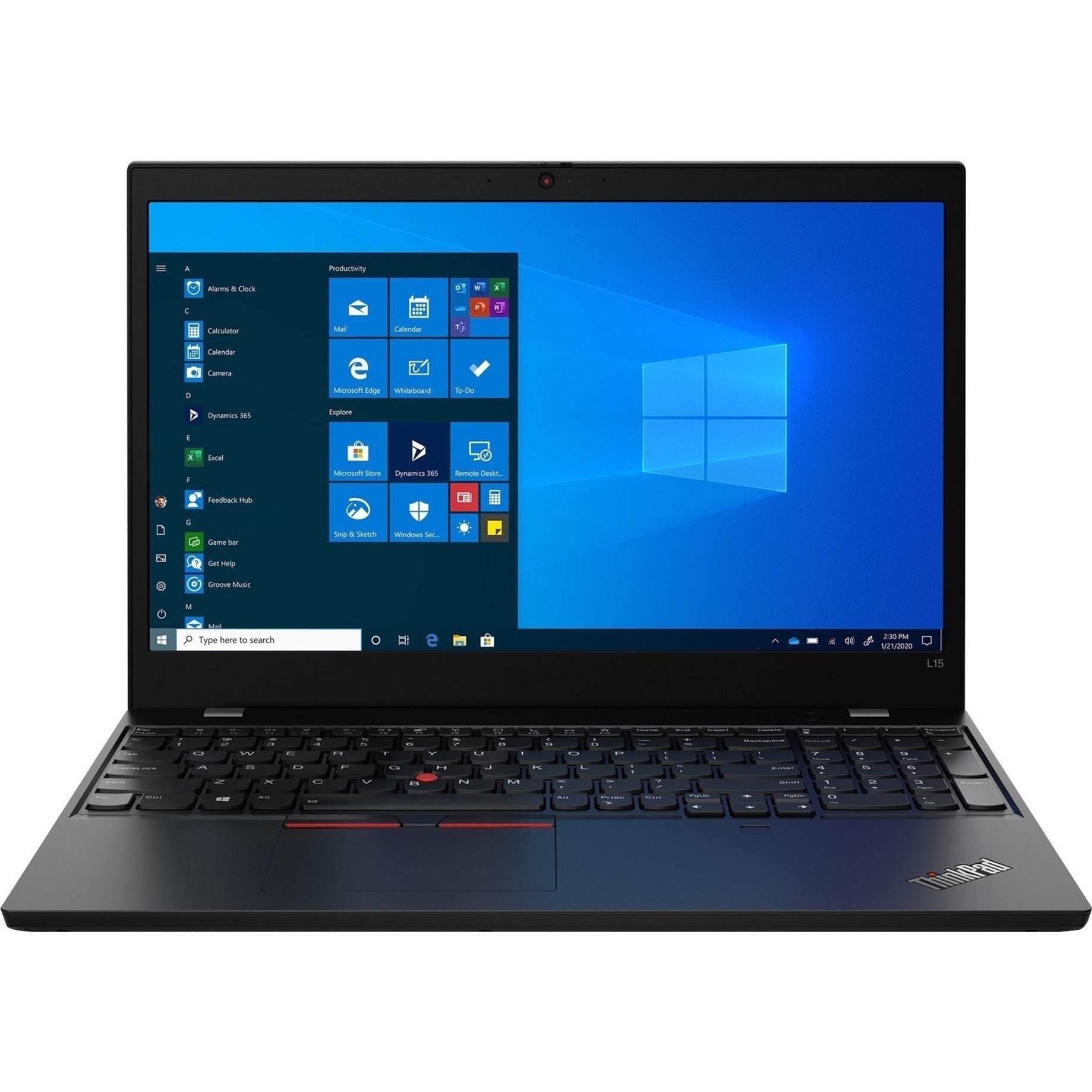 Lenovo 20U7004BUS ThinkPad L15 Gen1 15.6 Notebook, Full HD, Ryzen 5 PRO 4650U, 8GB RAM, 256GB SSD, Windows 10 Pro