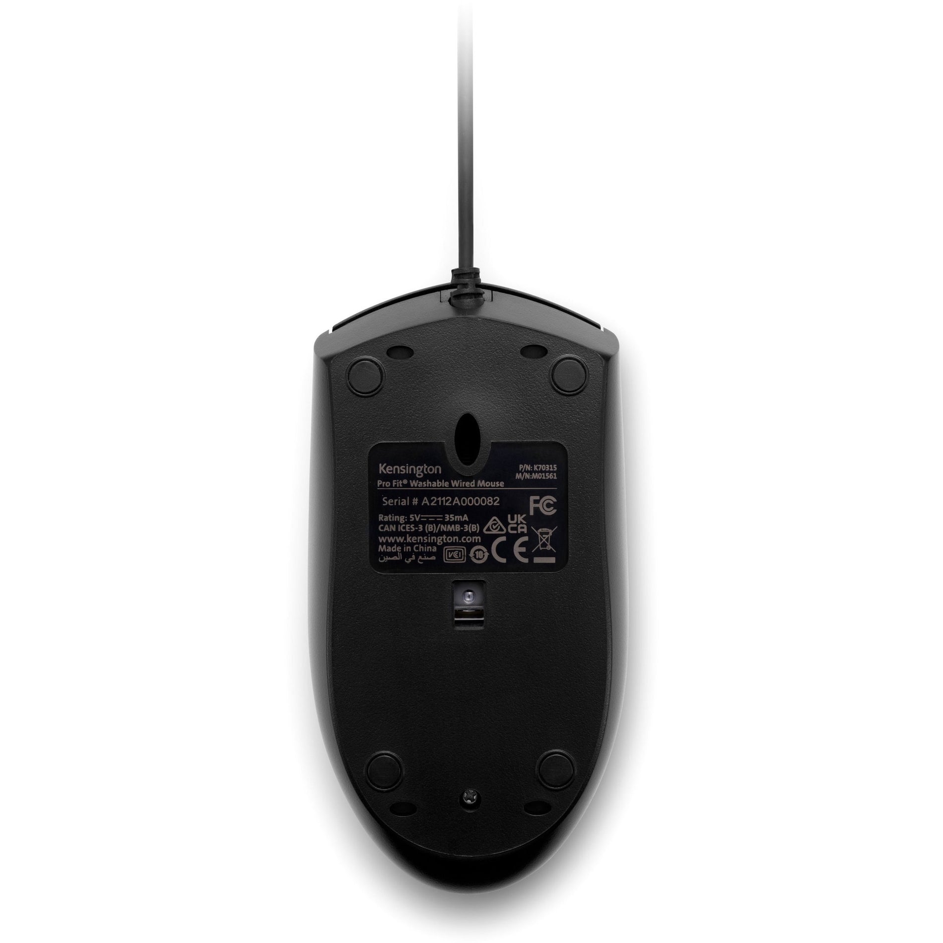 Kensington Pro Fit Wired Washable Mouse (K70315WW) Alternate-Image3 image
