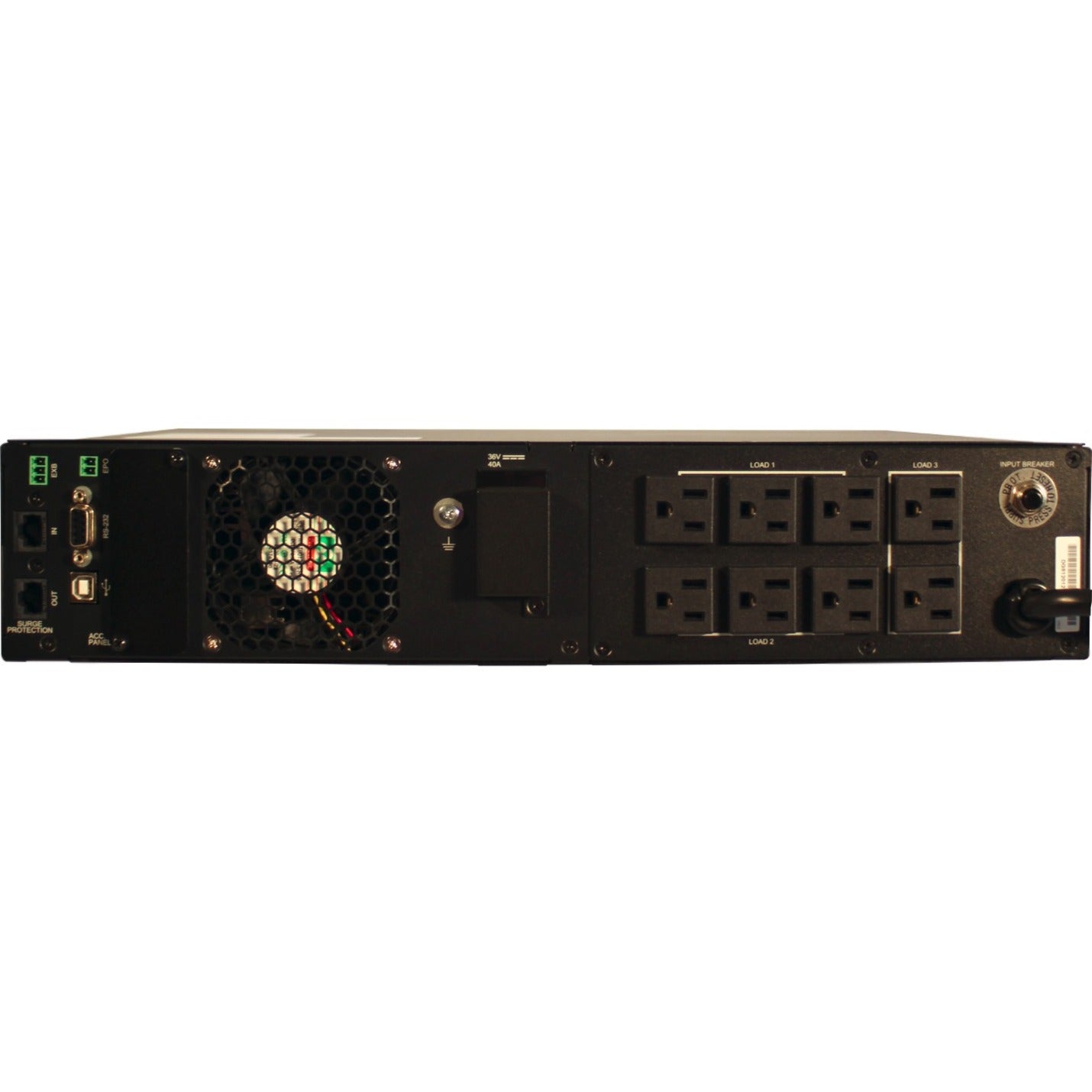 Minuteman EXR750RT2U EXR Series Line Interactive Uninterruptible Power Supply, 750VA/675W, 2U Rack/Wall/Tower, LCD, Extended Runtime