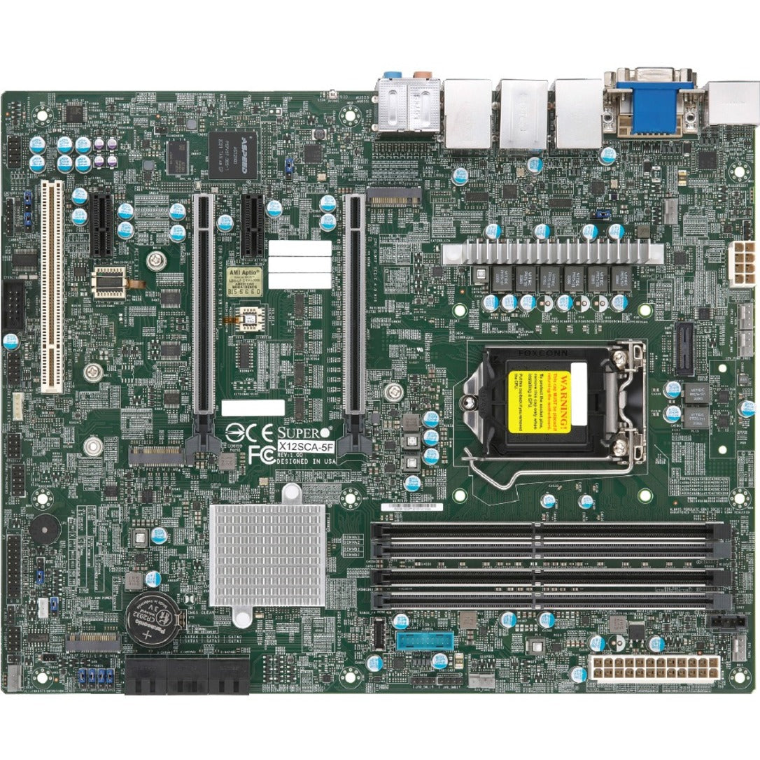 Supermicro MBD-X12SCA-5F-O X12SCA-5F Workstation Motherboard DDR4 LGA 1200 ATX DP/HDMI/DVI GBE 6XSATA3 RETAIL 