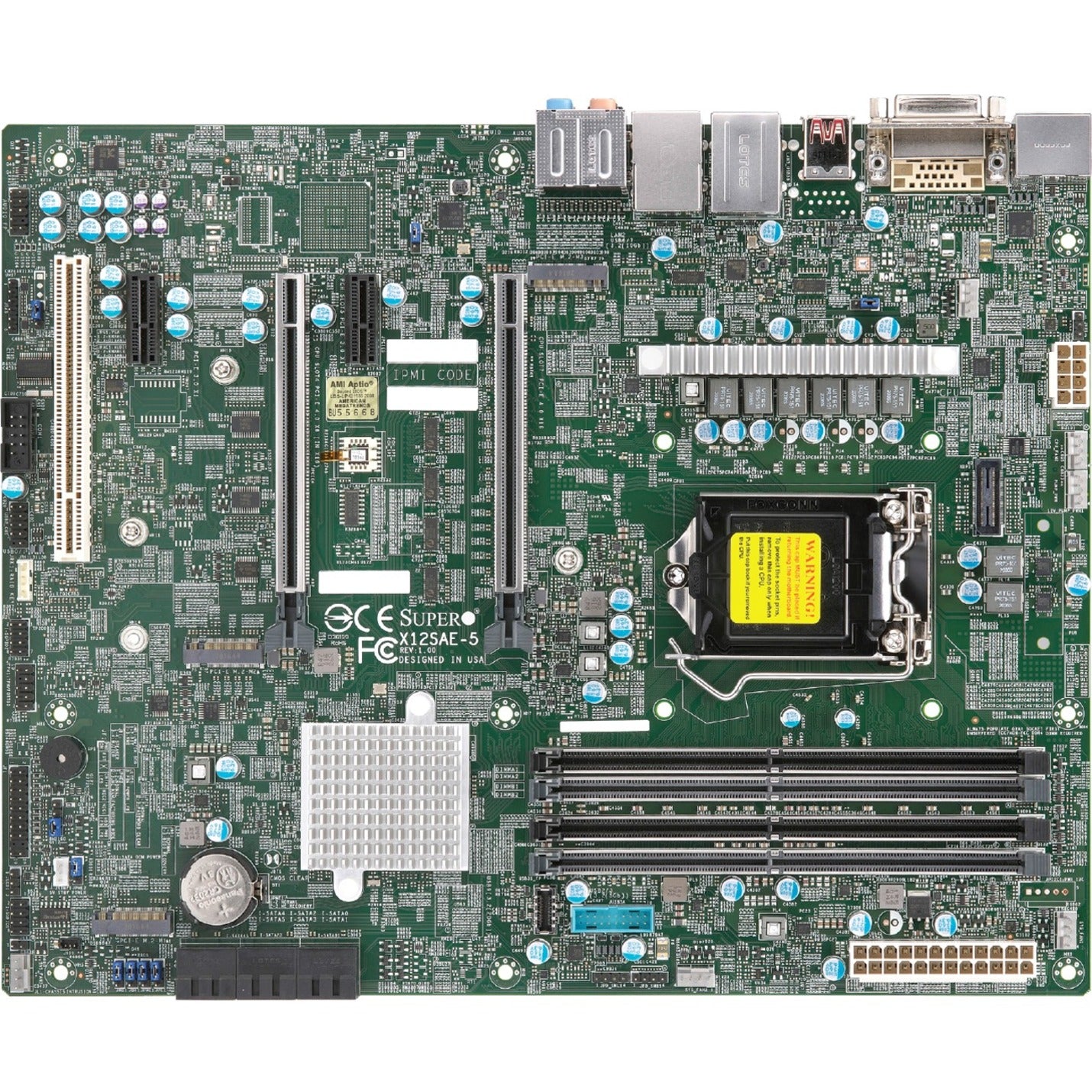 Supermicro MBD-X12SAE-5-O X12SAE-5 Workstation Motherboard, ATX DDR4 PCI-E M.2 SINGLE LAN HDMI