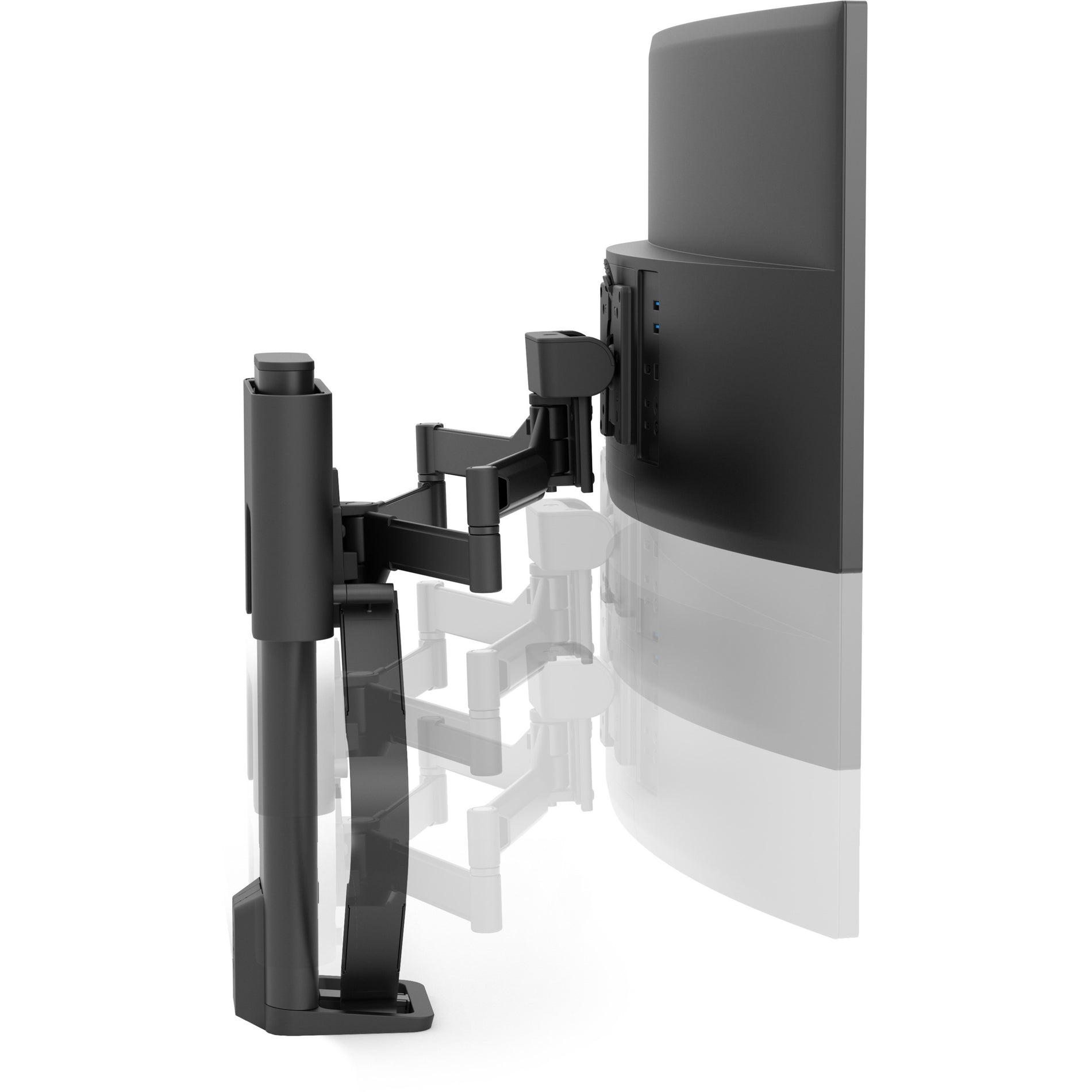 Ergotron TRACE Desk Mount for Monitor, LCD Display - Matte Black (45-630-224)