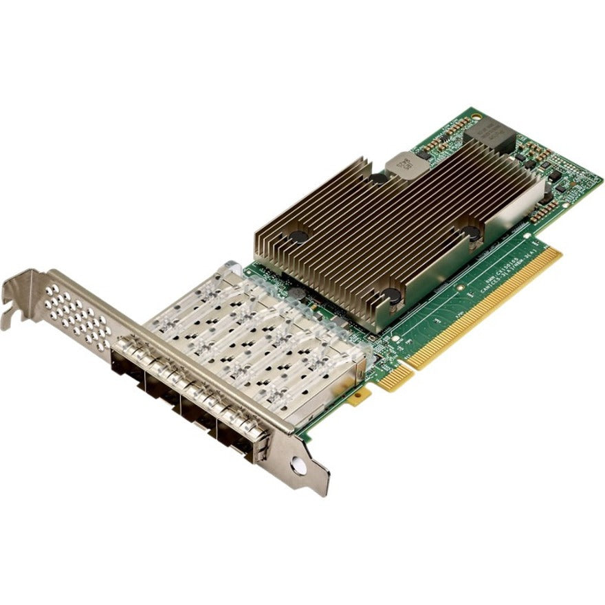 Broadcom BCM957504-P425G NetXtreme-E Quad-Port 25G PCIe NIC, 25Gigabit Ethernet Card