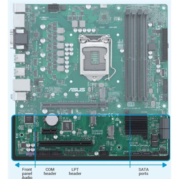 ASUS Desktop Motherboard PRO A520M-C II/CSM Powered by AMD 3 Gen Ryzen Prozessoren Verbesserte Langlebigkeit Sicherheit Zuverlässigkeit und Verwaltbarkeit
