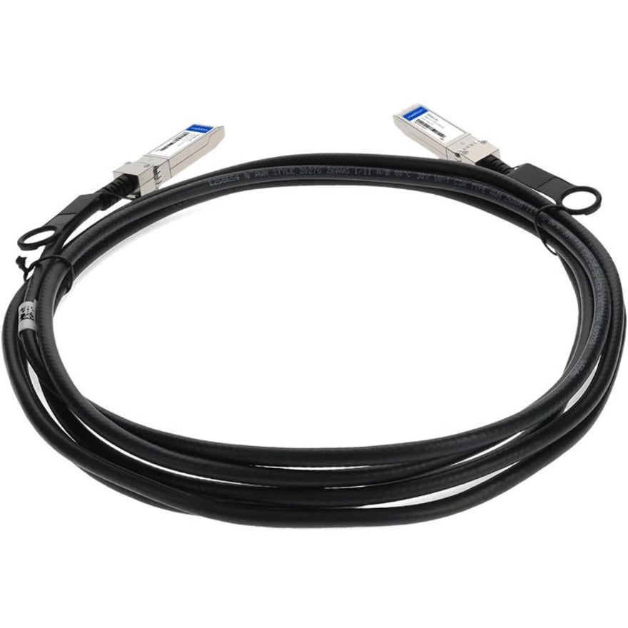 AddOn R0M46A-1-AO Twinaxial Network Cable, Passive, Lead-free, ESD Protection, EMI/EMC Shield, Heat Resistant, 3.28 ft, 56 Gbit/s
