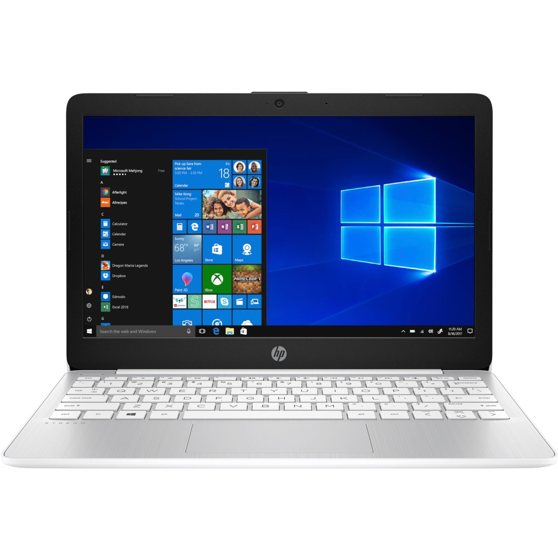 HP Stream 11-ak0040nr 11.6" Notebook, Intel Celeron N4020, 4GB RAM, 64GB Flash Memory