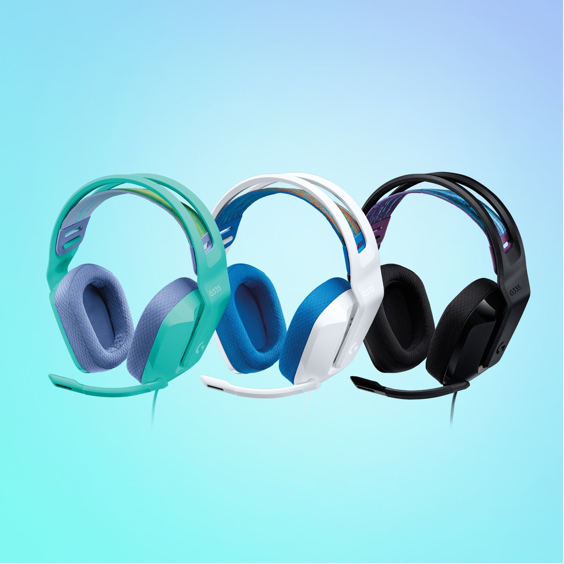 Logitech 981-001023 G335 Wired Gaming Headset, Lightweight On-ear Stereo Headphones