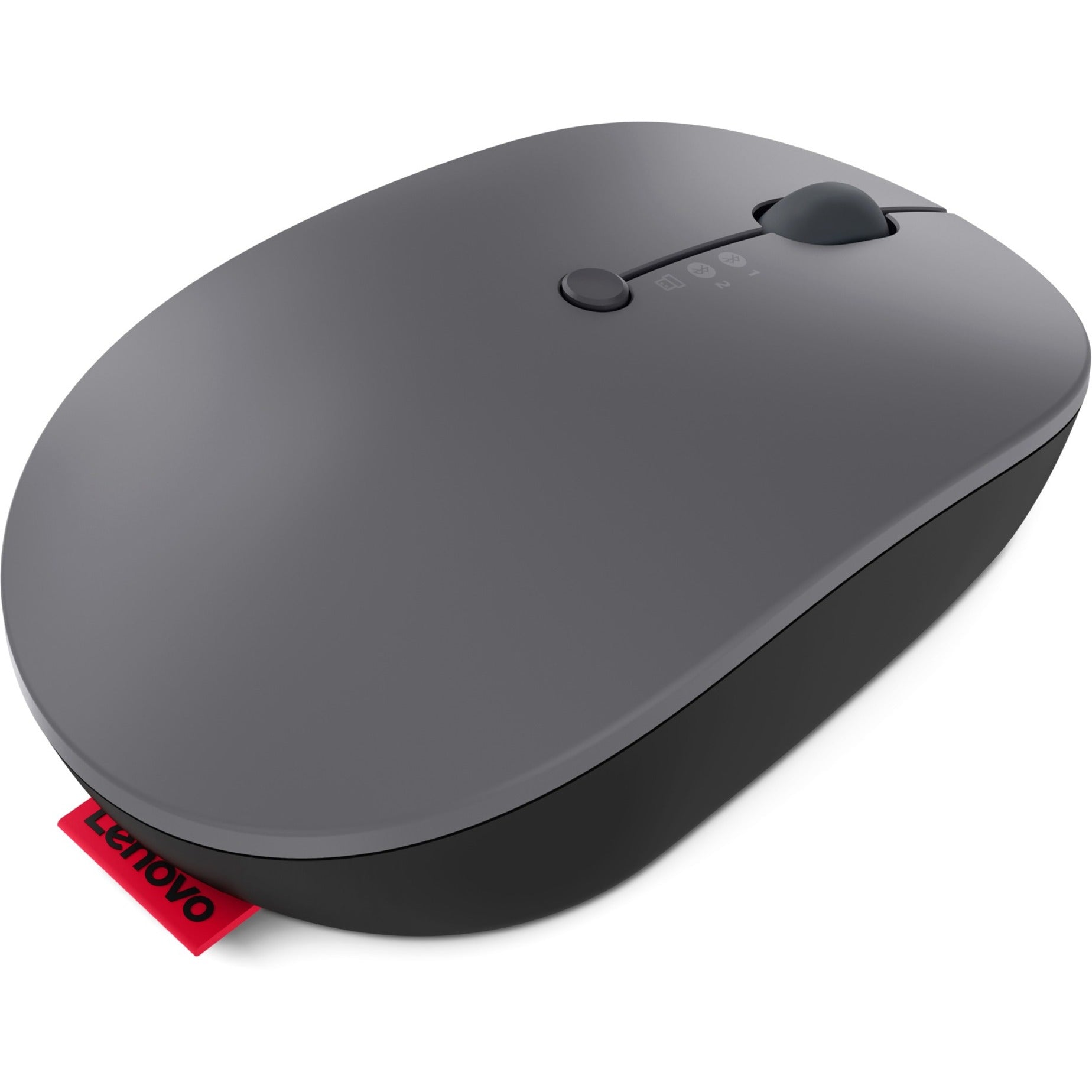 Lenovo 4Y51C21217 Go Wireless Multi-Device Mouse, Rechargeable, Bluetooth 5, 2400 dpi, 2.4 GHz, USB Type C
