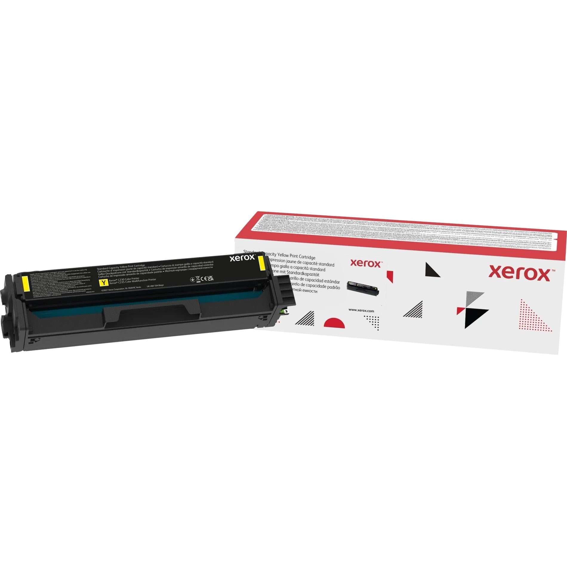 Xerox 006R04386 C230 / C235 Yellow Standard Capacity Toner Cartridge (1,500 pages), Original
