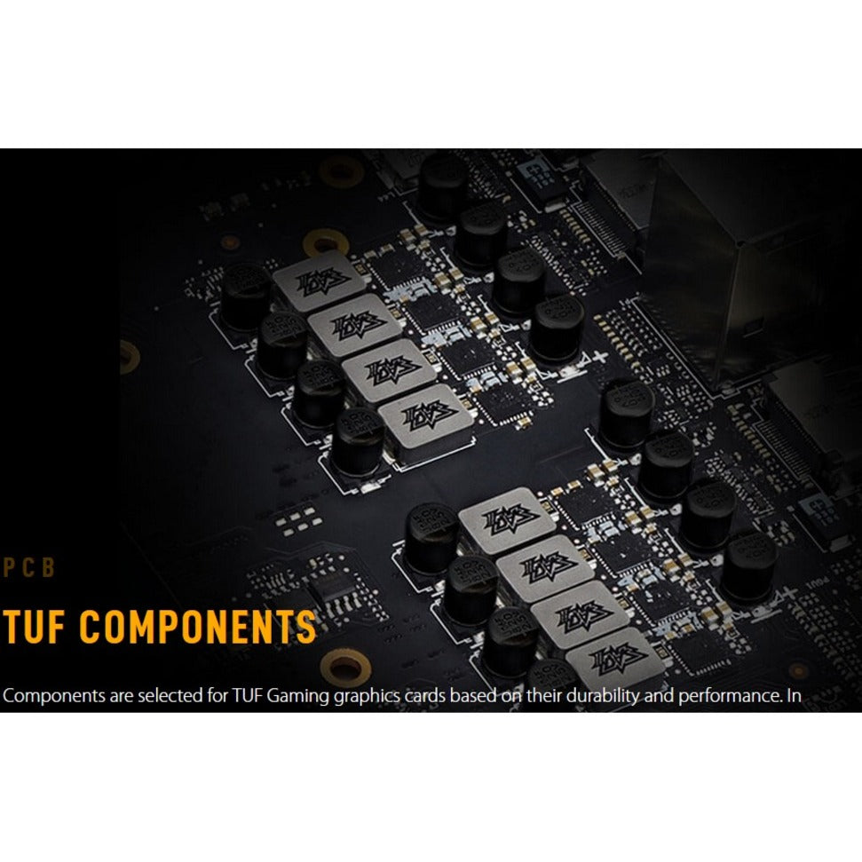 ASUS TUF TUF-RTX3060TI-O8G-V2-GAMING Gaming GeForce RTX 3060 Ti V2 OC Edition Graphics Card, PCIe 4.0, 8GB GDDR6, LHR, HDMI 2.1, DisplayPort 1.4a, Dual ball Fan Bearings, Military-grade Certification, GPU Tweak II