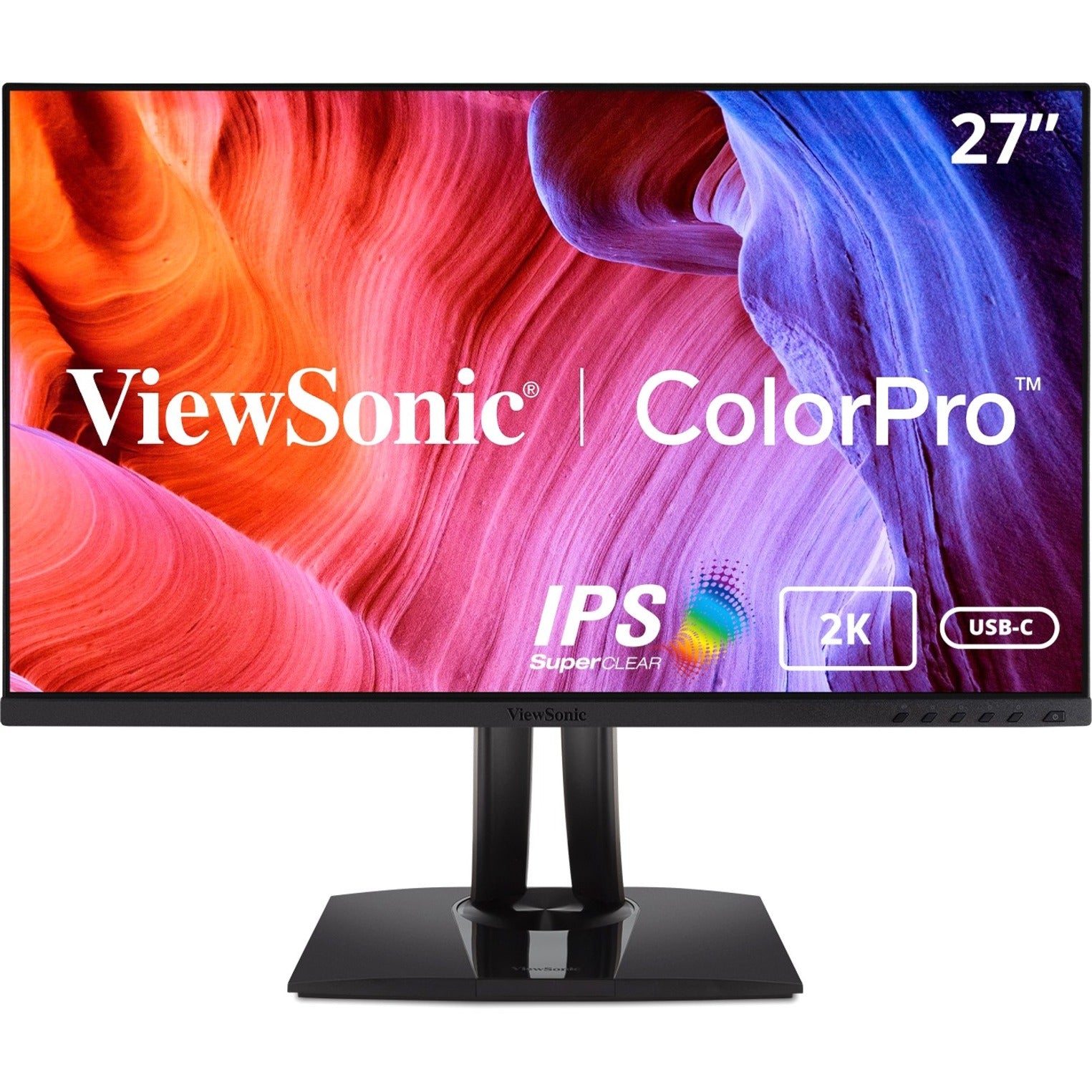 ViewSonic VP2756-2K Widescreen LCD Monitor, QHD 27 USB-C, 2560 x 1440 Resolution