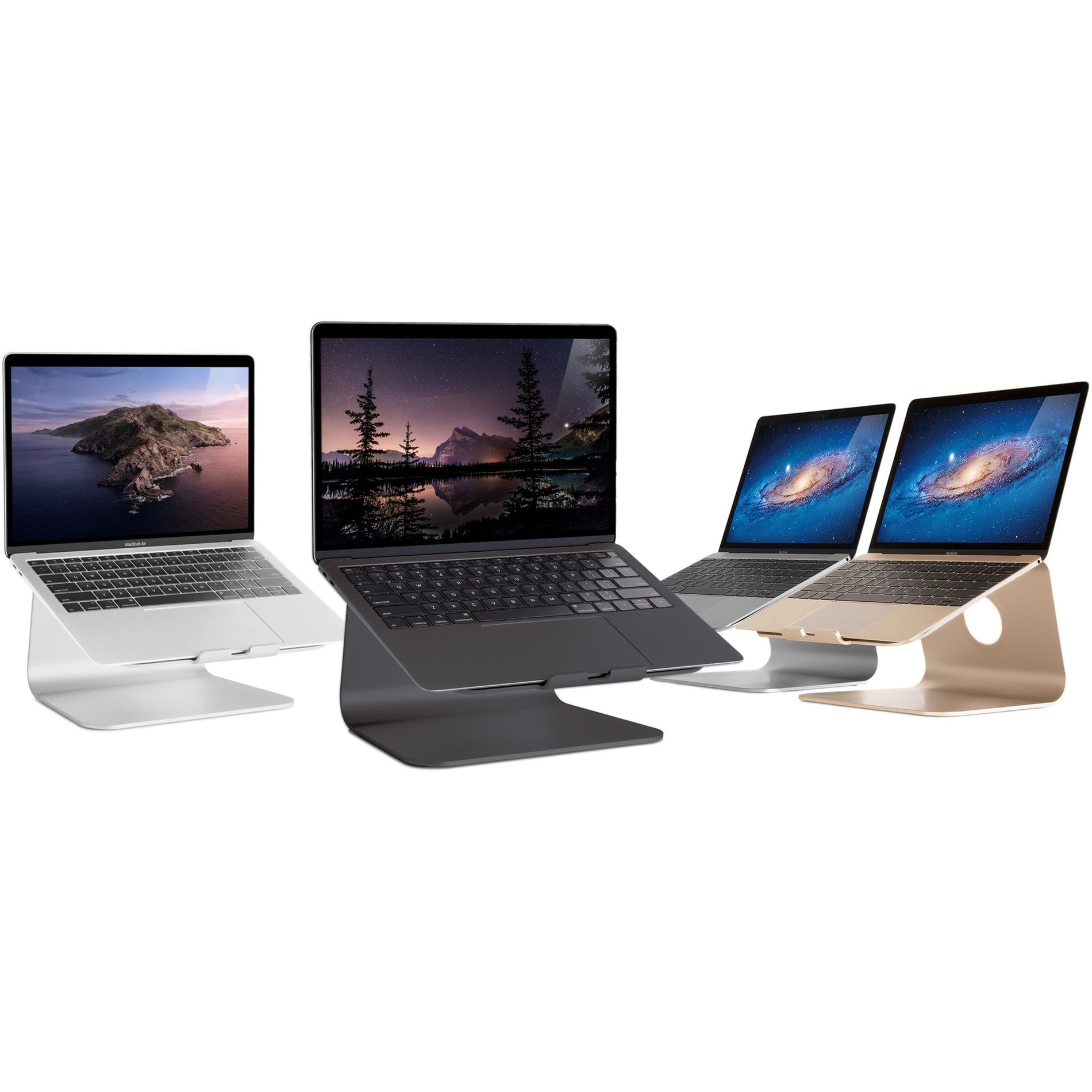 Rain Design 10075 mStand Laptop Stand - Black, Tilt, Cable Management, Comfortable