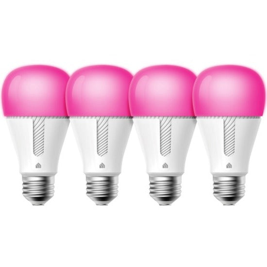 Kasa Smart KL130P4 LED Light Bulb Multicolor, 4 Pack - Remote Controlled, Wi-Fi, Adjustable Brightness, and More