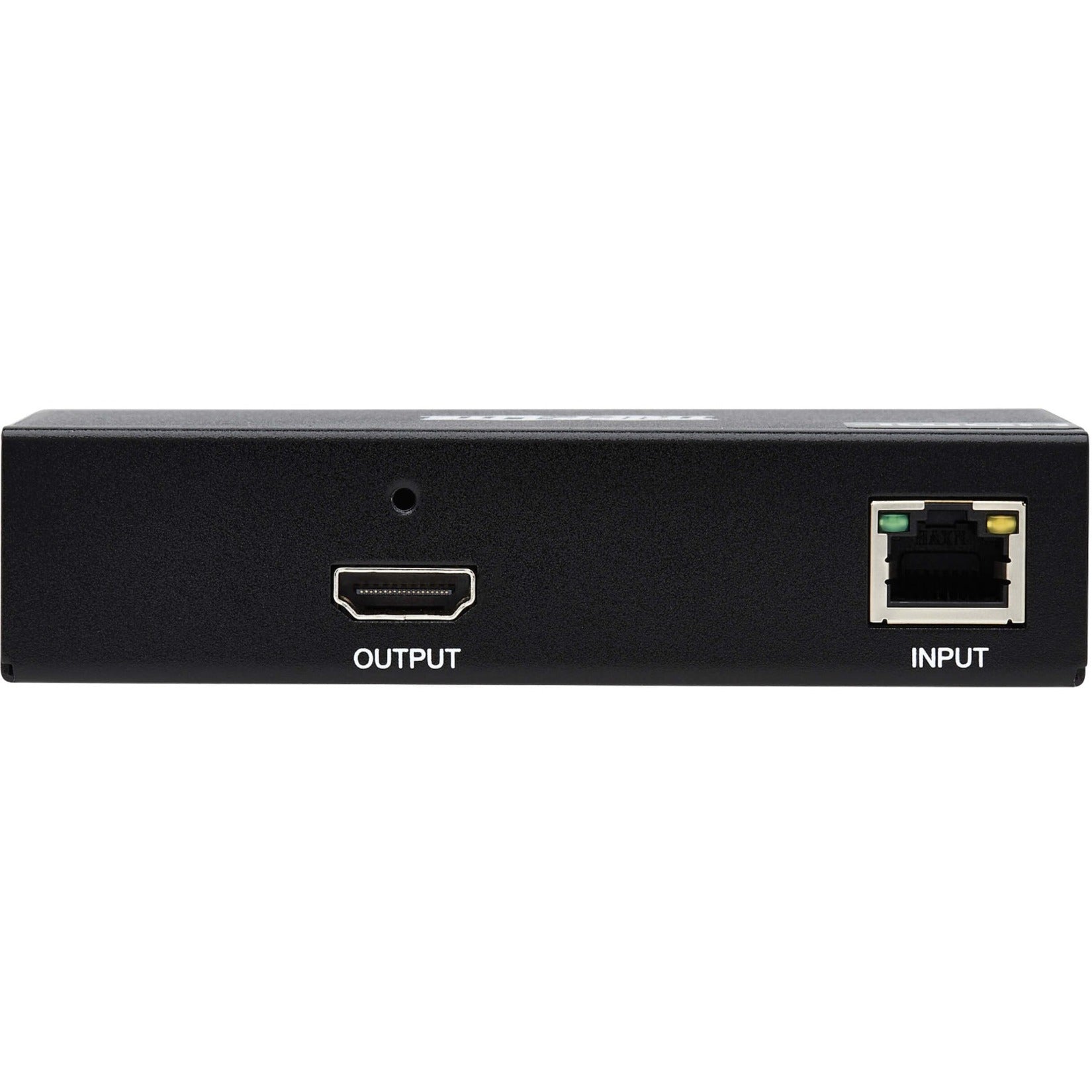 Tripp Lite B127A-1A0-BH 1-Port HDMI over Cat6 Receiver, 4K UHD, 3840 x 2160, TAA Compliant, 1 Year Warranty