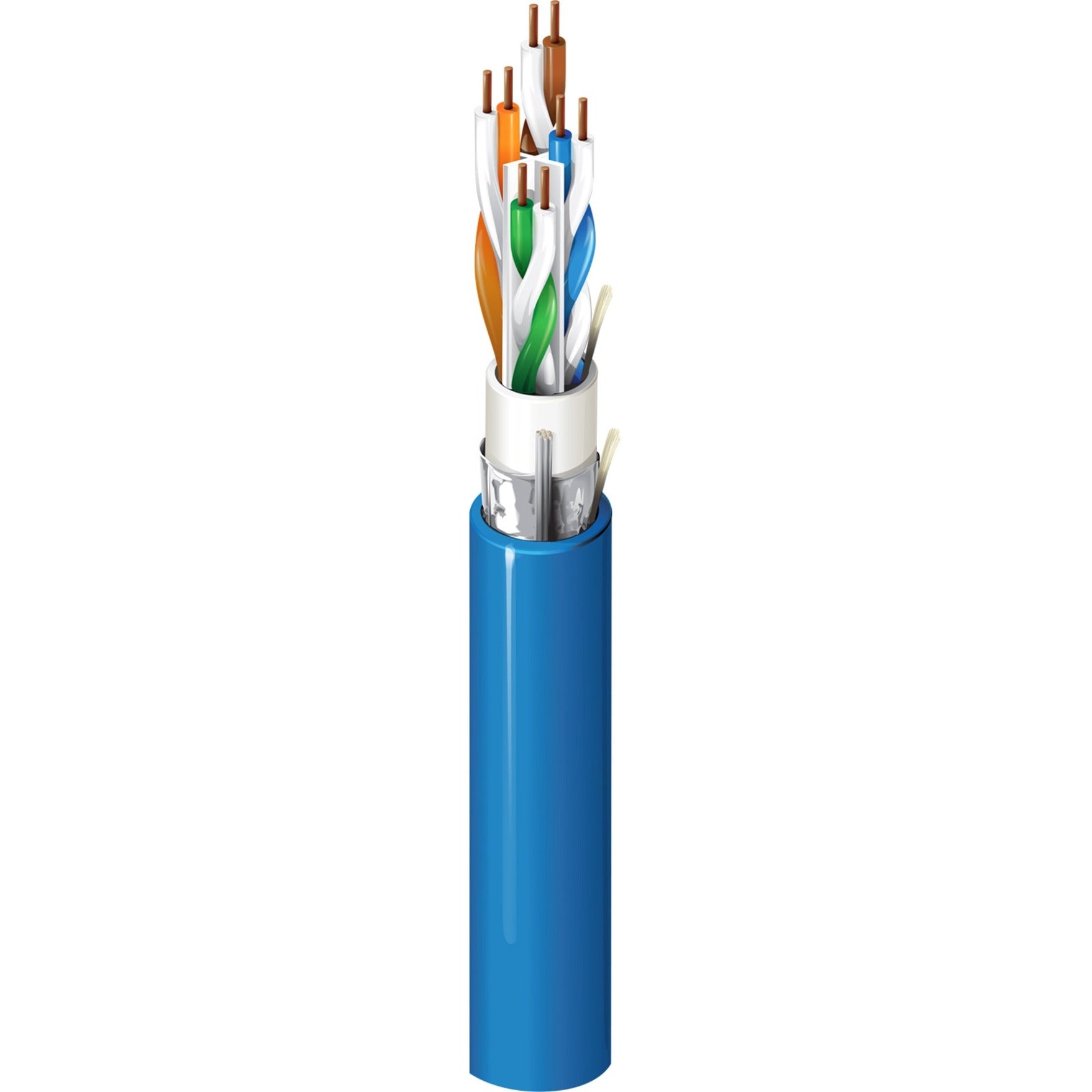 Belden 10GX63F 0101000 10GX63F Multi-Conductor - Enhanced Category 6A F/UTP Bonded-Pair Cable, 1000 ft, 10 Gbit/s Data Transfer Rate