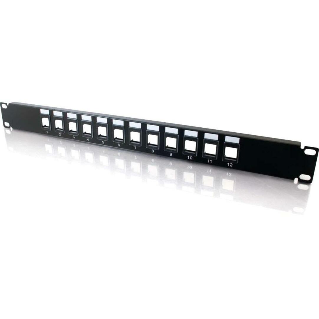 C2G CG03857 12 port Blank Keystone/Multimedia Patch Panel, Perfect configurable solution for setting up a network