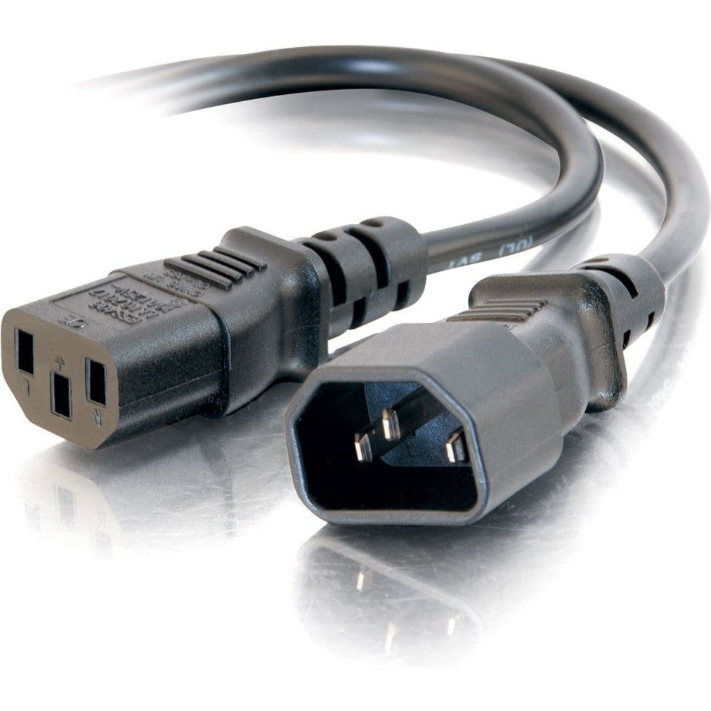 C2G CG03141 6ft 18 AWG Computer Power Extension Cord, Heavy-Duty 18AWG, UL Certified