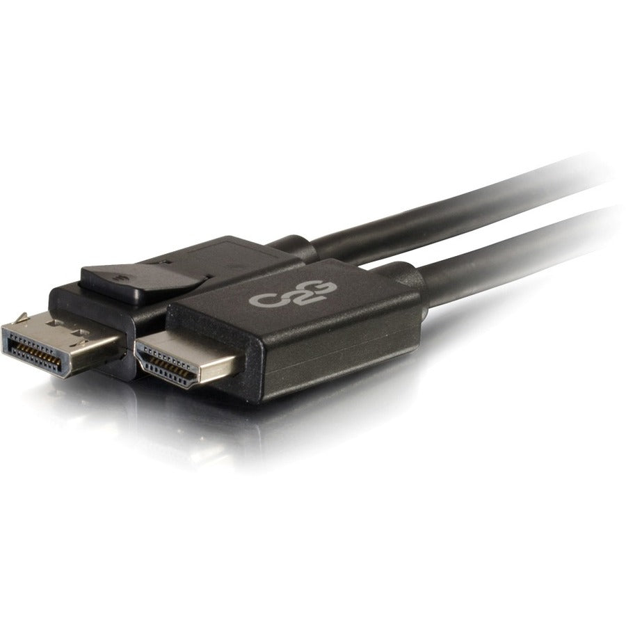 C2G CG54325 3ft DisplayPort Male to HD Male Adapter Cable - Black, Supports 1920 x 1080 Resolution