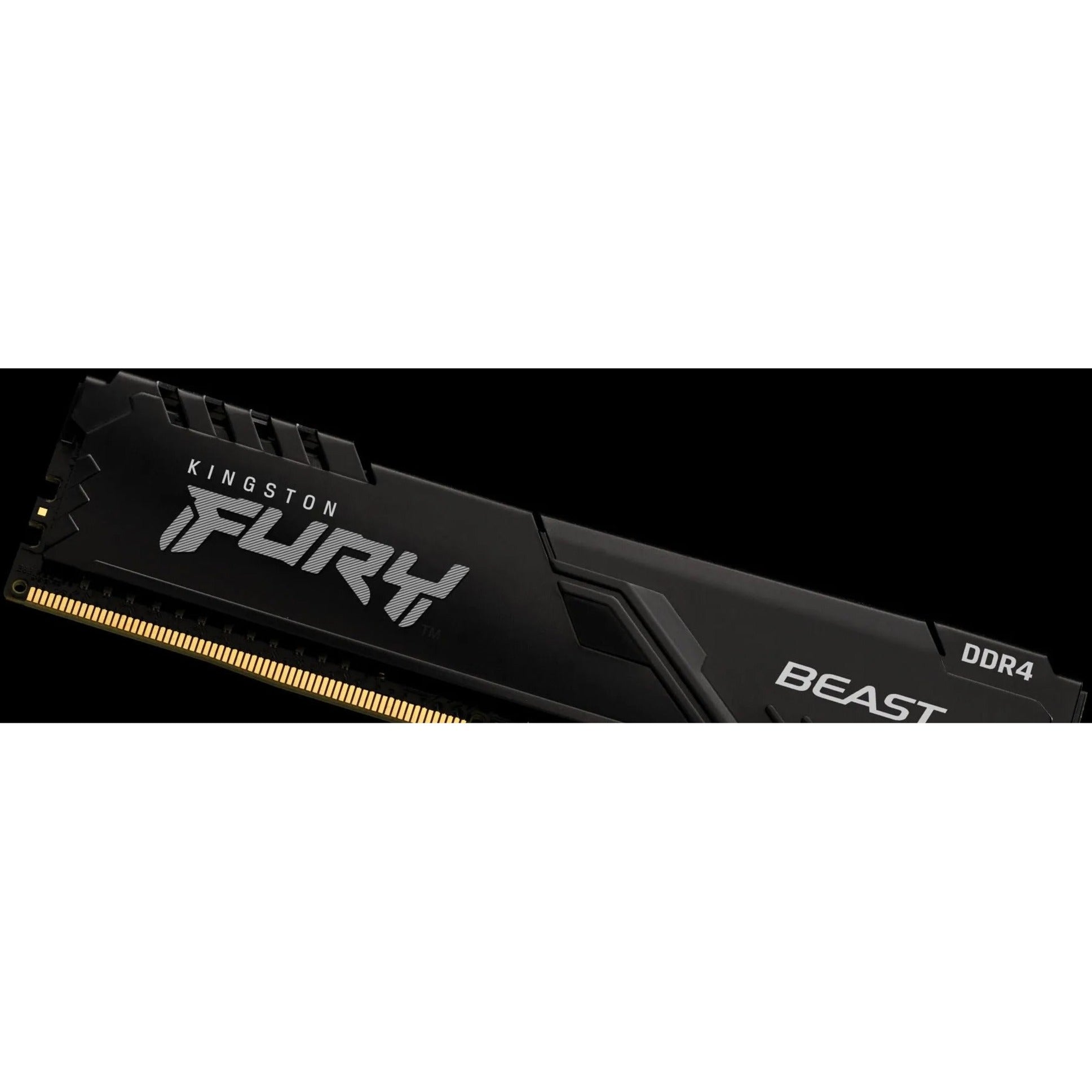 Close-up of Kingston FURY branding on DDR4 RAM heat spreader-alternate-image5
