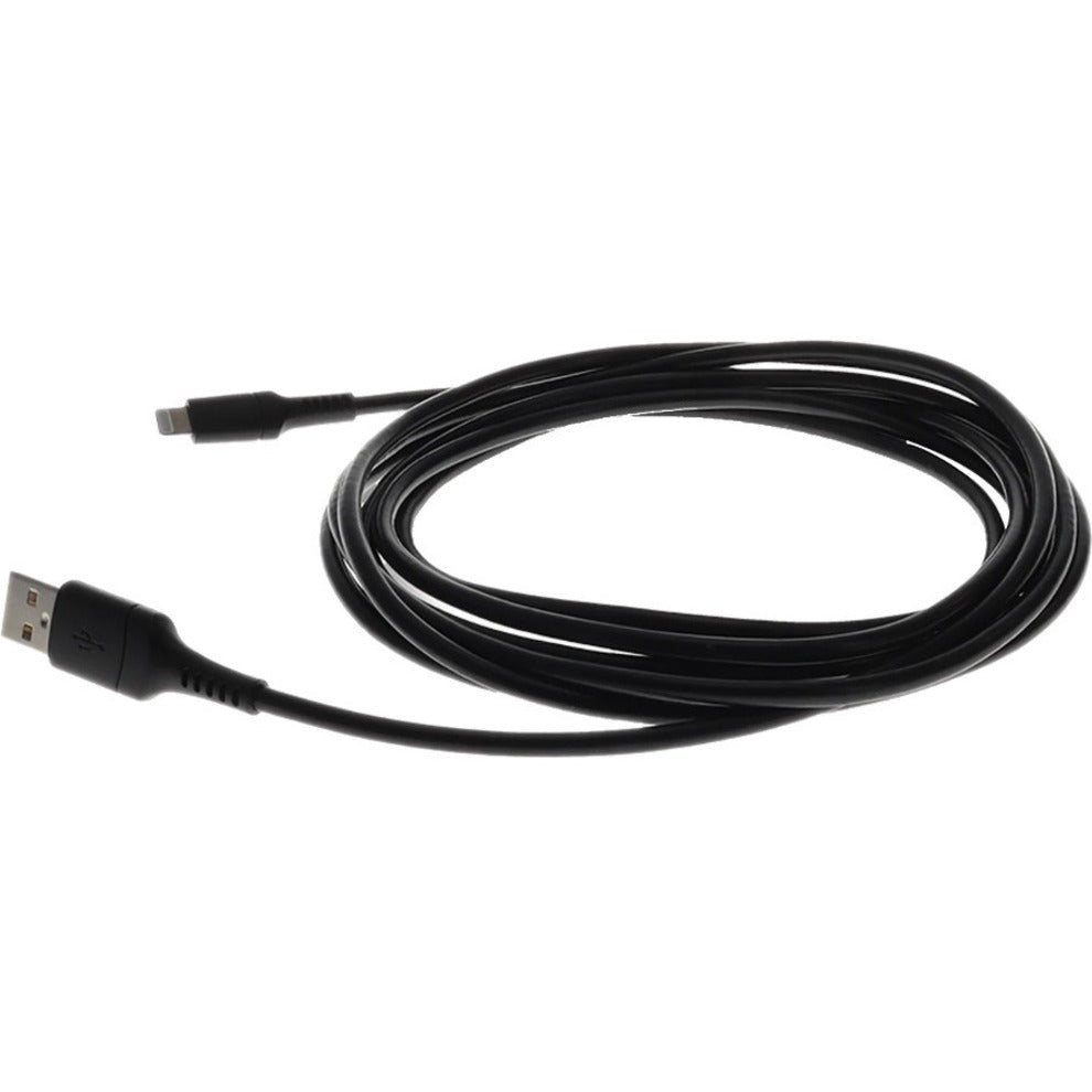 AddOn USB2LGT3MB 3.0m (9.8ft) USB 2.0 A to Lightning M to M Cable Black, Sync and Charge