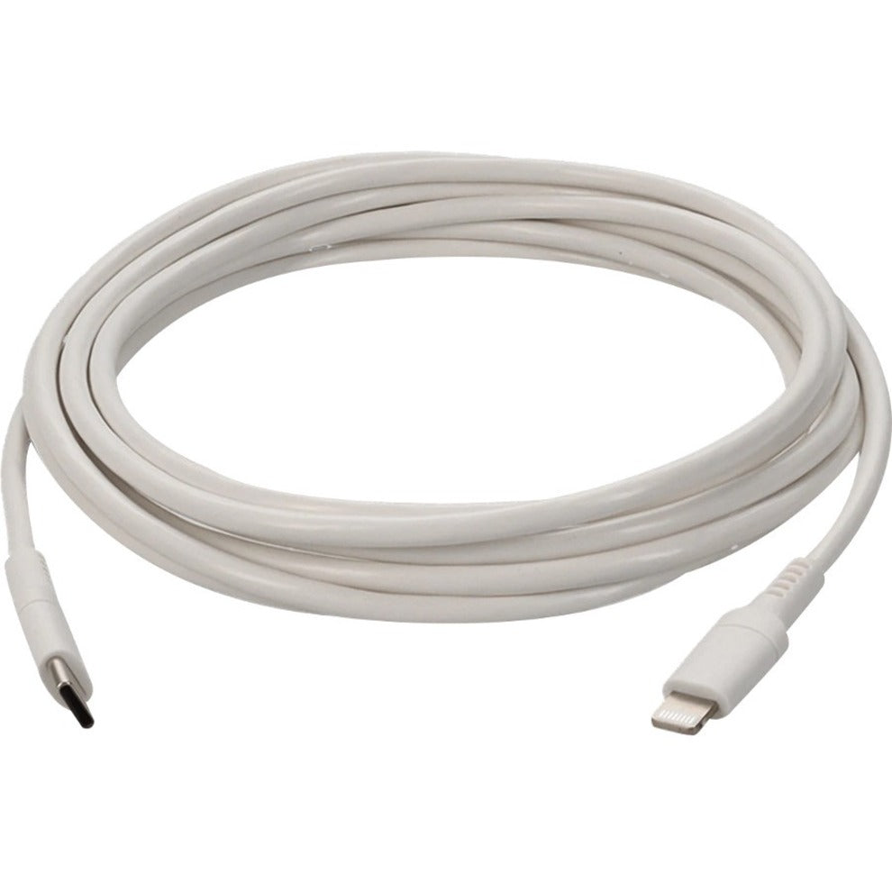 AddOn USBC2LGT2MW 2.0m (6.6ft) USB 3.1 Type (C) Male to Lightning Male Sync and Charge Cable, White