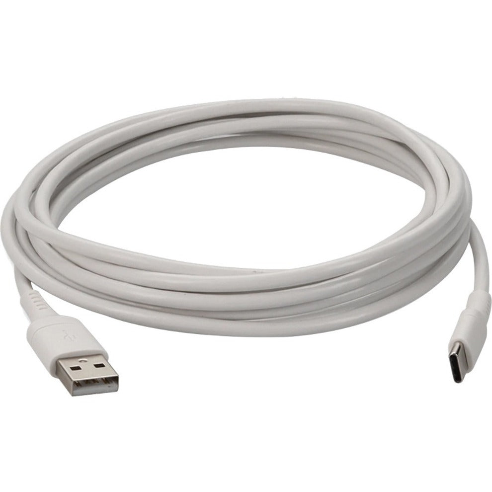 AddOn USBC2USB1MW 1.0m (3.3ft) USB-C Male to USB 2.0 (A) Male Sync and Charge Cable, White