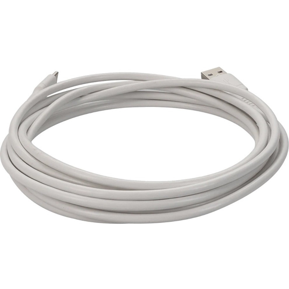 AddOn USBC2USB1MW 1.0m (3.3ft) USB-C Male to USB 2.0 (A) Male Sync and Charge Cable, White