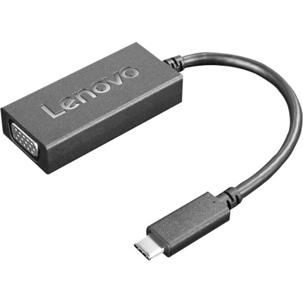 Lenovo 4X91D96883 USB-C/VGA Video Adapter, Connect USB Type C to HD-15 VGA
