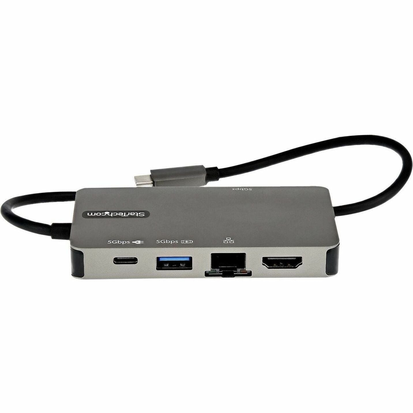 StarTech.com DKT30CHVPD2 USB-C Multiport Adapter, USB C to 4K HDMI or VGA, USB Type-C Mini Dock, 100W PD Passthrough, 3x USB 3.0, GbE