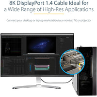 StarTech.com 3ft (1m) VESA Certified DisplayPort 1.4 Cable, 8K 60Hz HDR10, UHD 4K 120Hz Video, DP to DP Monitor Cord, DP 1.4 Cable, M/M (DP14VMM1M) Alternate-Image8 image