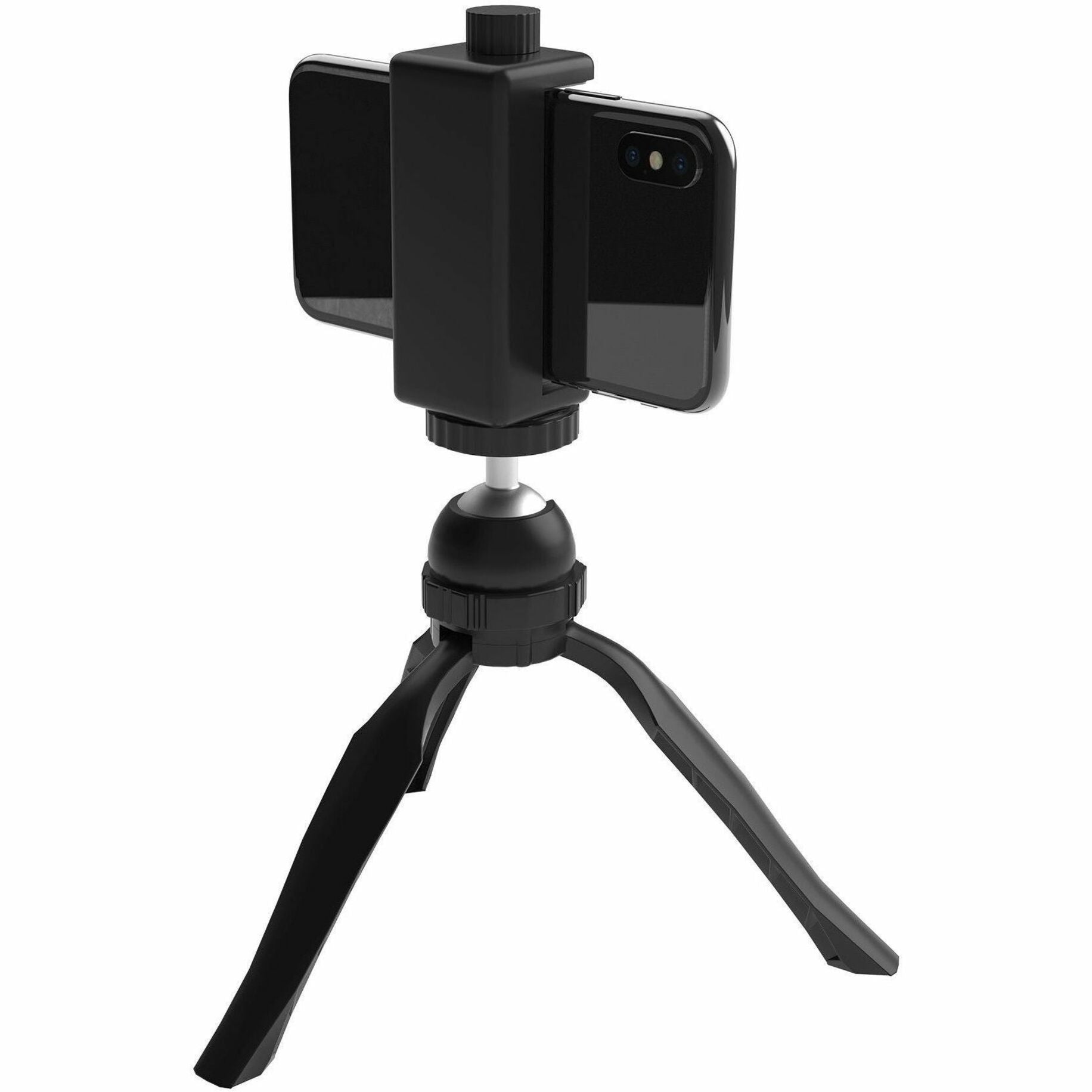 CTA Digital ADD-DESKTRI Tabletop Phone & Camera Tripod Mount, Ball Head, 2.20 lb Load Capacity