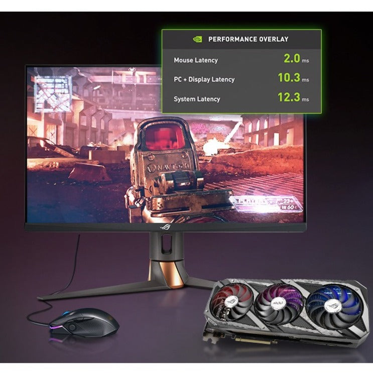 Monitor Gamer Asus ROG SWIFT 360Hz PG259QN / 24.5'' / Fast IPS / 360Hz /  1ms (GTG) / FHD / Aura Sync / Nvidia G-Sync y HDR
