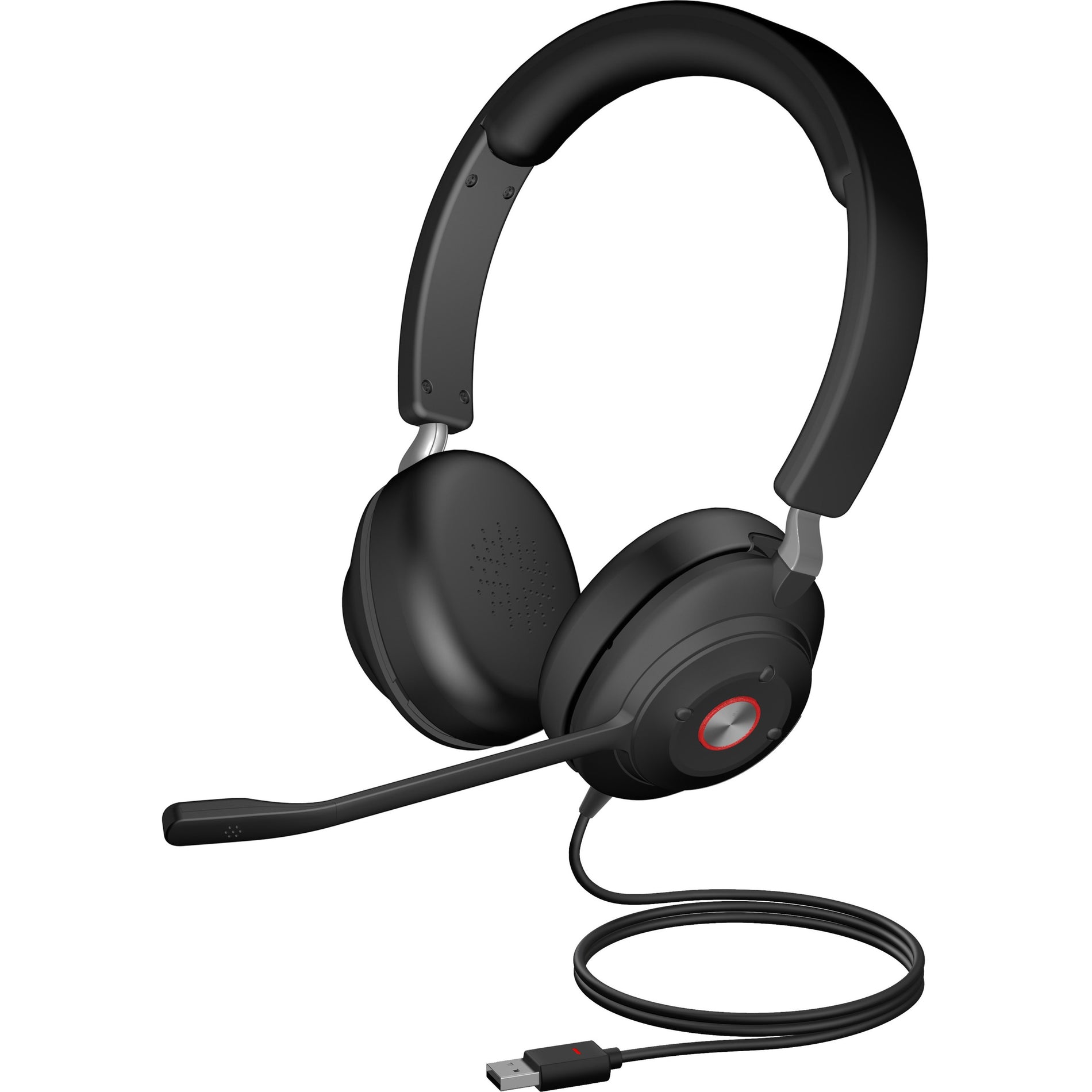 Cyber Acoustics HS-2000 Essential USB Computer Headset, Tangle-free Cable, Secure Fit, Passive Noise Cancellation