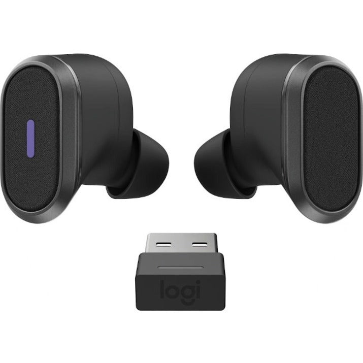 Logitech 985-001081 Zone True Wireless Earbuds, Active Noise Cancelling, Wireless Charging