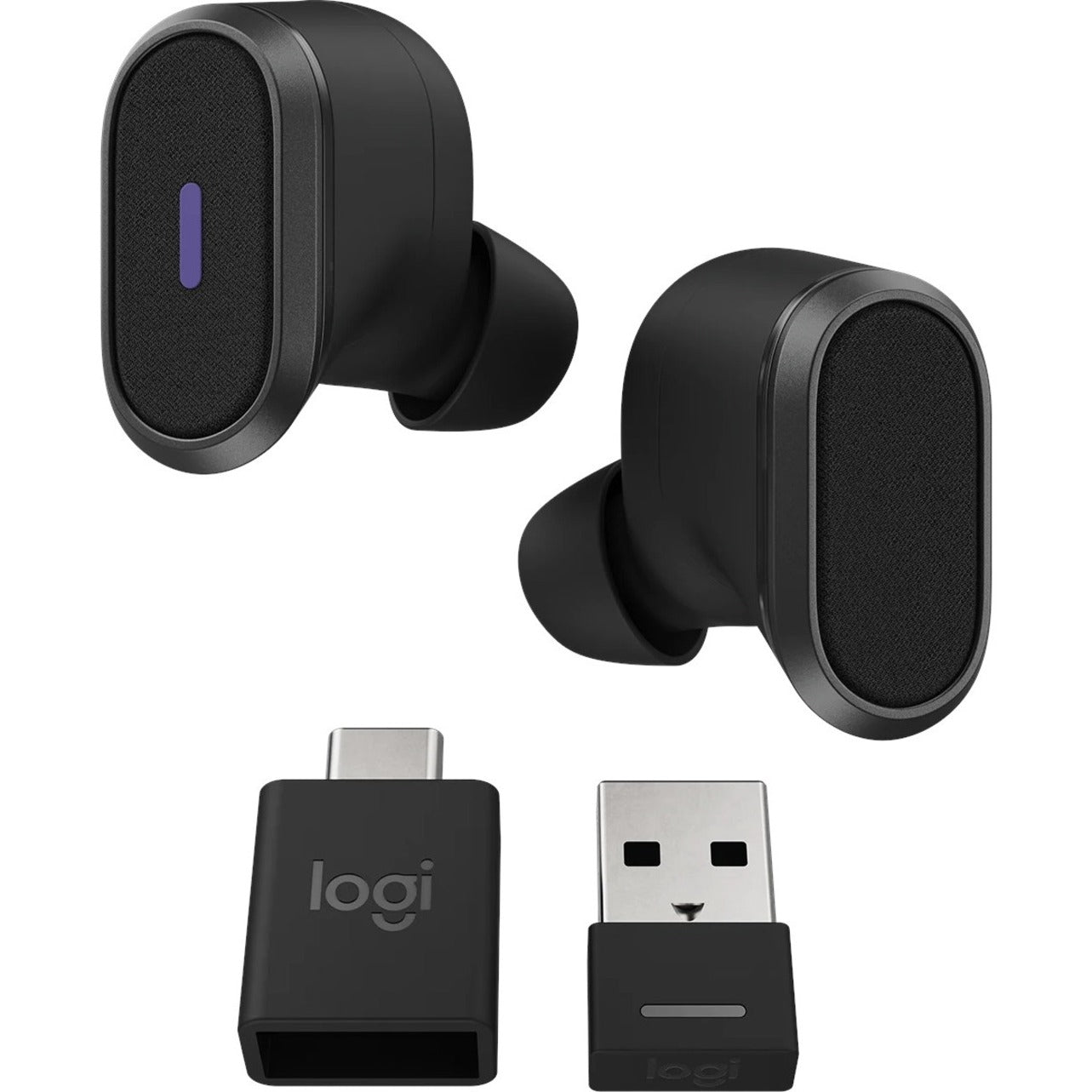 Logitech 985-001081 Zone True Wireless Earbuds, Active Noise Cancelling, Wireless Charging