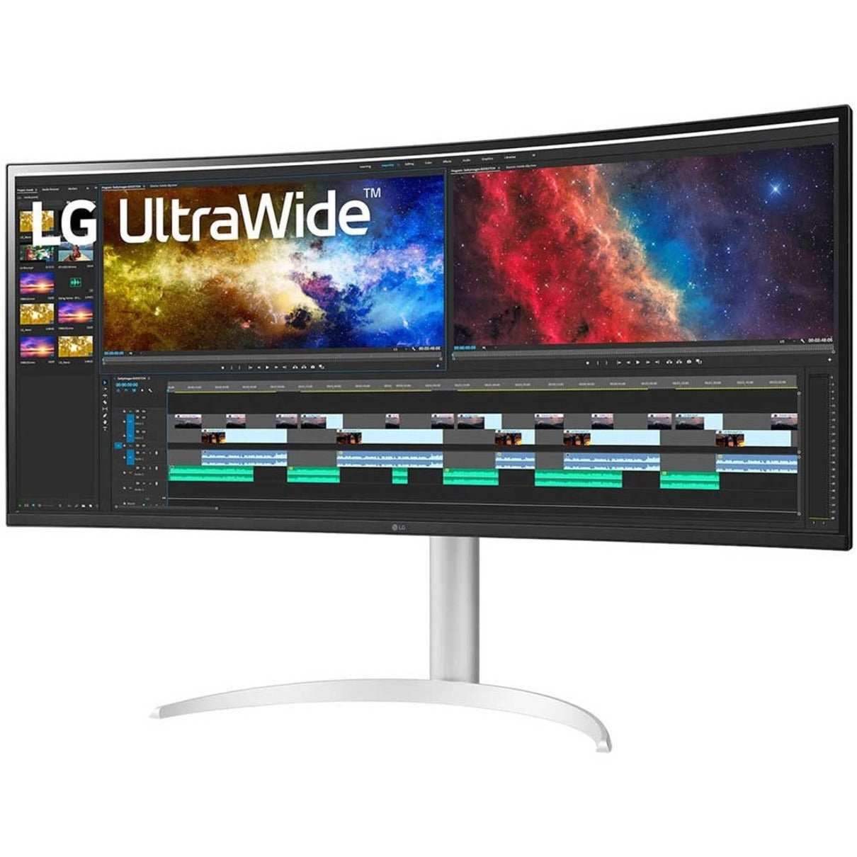 LG Ultrawide 38BP85C-W Widescreen Gaming LCD Monitor, 3840 x 1600, USB Type-C, HDMI, DP, AMD FreeSync, 2HDMI, 300 Nit, 95% DCI-P3 (CIE 1976), 1.07 Billion Colors, 3 Year Warranty